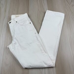Imogene And Willie Henry Mens White High Rise Denim Straight Jeans Size 28x34